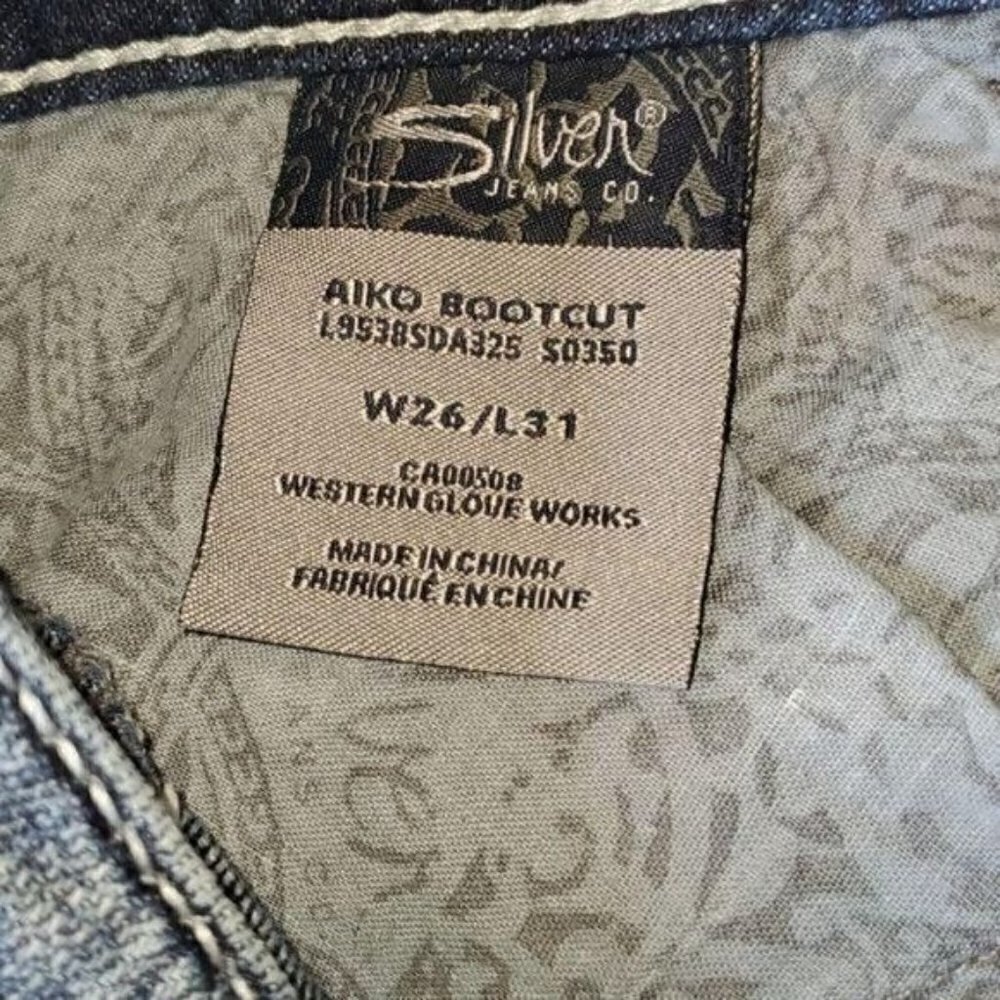 Silver Jeans Aiko Bootcut Sz. 26 x 31‎ Blue Jeans - Picture 7 of 11